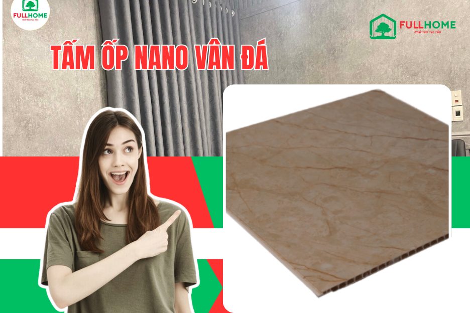 Tấm ốp Nano vân đá