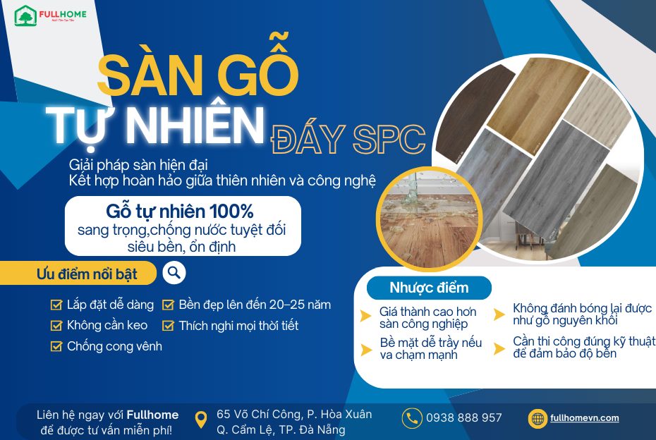 Sàn gỗ tự nhiên SPC là gì?