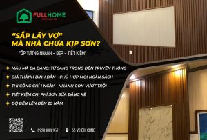 Sắp lấy vợ mà nhà chưa kịp sơn? Tham khảo ngay tấm ốp tường nhựa PVC 2025