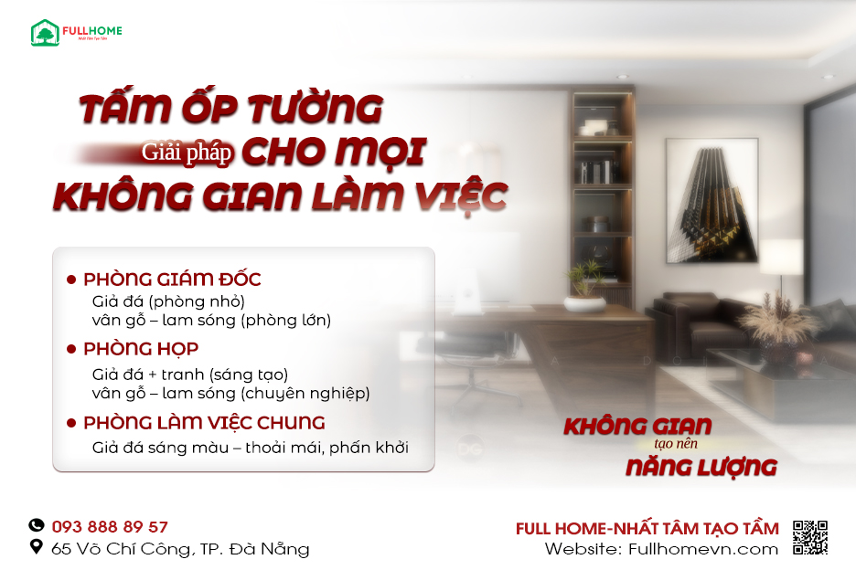 Tấm ốp tường - Lựa chọn số 1 giải pháp cho mọi không gian làm việc!