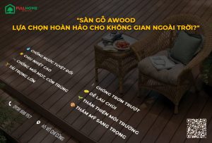 Sàn gỗ AWood có thích hợp để lót ngoài trời hay không 2025?