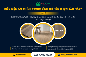 Điều kiện tài chính trung bình nên sử dụng sàn nhựa Railflex