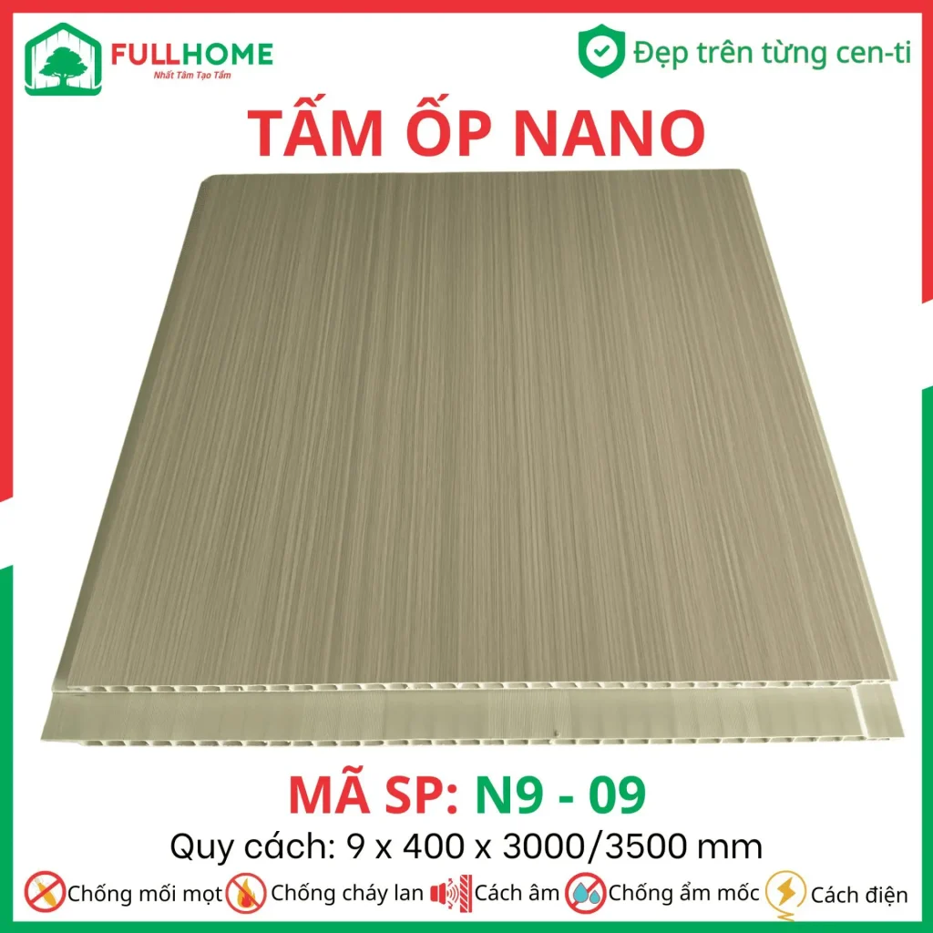 Nano NTI 9MM Tấm ốp Công Nghệ Kháng Nước, Siêu Bền